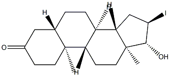 16-iodostanolone Struktur