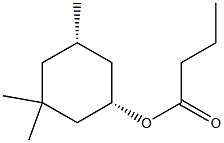 Butanoic acid, (1R,5R)-3,3,5-trimethylcyclohexyl ester, rel- (9CI) Struktur