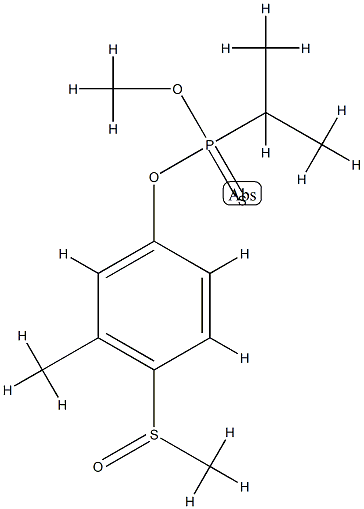 methoxy-(3-methyl-4-methylsulfinyl-phenoxy)-propan-2-yl-sulfanylidene- phosphorane Struktur