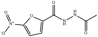 NACETYL5NITRO2FUROHYDRAZIDE Struktur