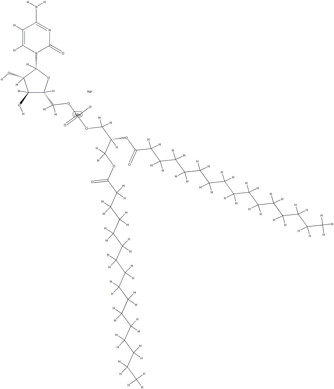 ara-CMP-dipalmitin Struktur