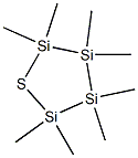 2,3,4,5-Tetrakis(dimethyl)cyclothiatetrasilane Struktur