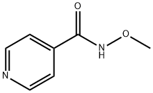 4-Pyridinecarboxamide,N-methoxy-(9CI) Struktur