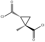 1,2-Cyclopropanedicarbonyl dichloride, 1-methyl-, trans- (9CI) Struktur