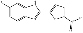 5-fluoro-(2'-nitrofuryl)-2-benzimidazole Struktur