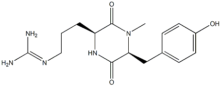 cyclo(N-methyltyrosylarginyl) Struktur