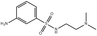 3-amino-N-[2-(dimethylamino)ethyl]benzenesulfonamide Struktur