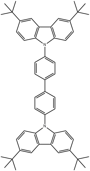 4,4′-Bis(3,6-di-tert-butyl-9H-carbazol-9-yl)-1,1′-biphenyl Struktur