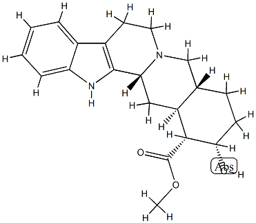 (3β)-17α-Hydroxyyohimban-16β-carboxylic acid methyl ester Struktur