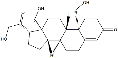 18,19-Dihydroxydeoxycorticosterone Struktur