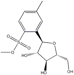 2,5-anhydro-1-O-(4-tolylsulfonyl)mannitol Struktur