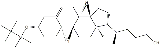 (3β)-3-O-tert-ButyldiMethylsilyl-cholest-5-ene-3,24-diol Struktur