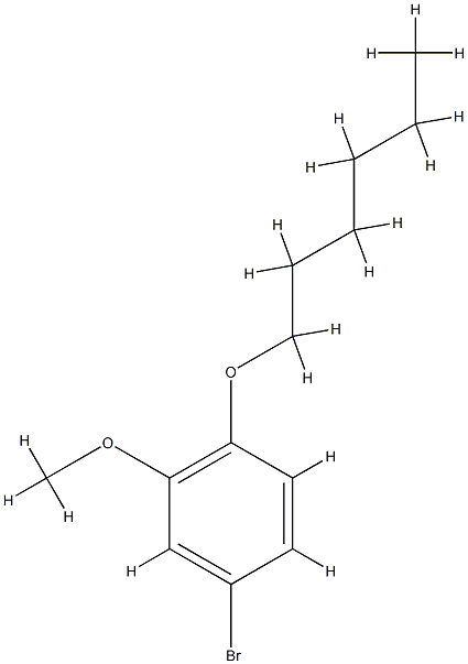 4-bromo-1-hexoxy-2-methoxybenzene Struktur