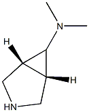 rel-(1R,5S,6s)-N,N-dimethyl-3-azabicyclo[3.1.0]hexan-6-amine Struktur