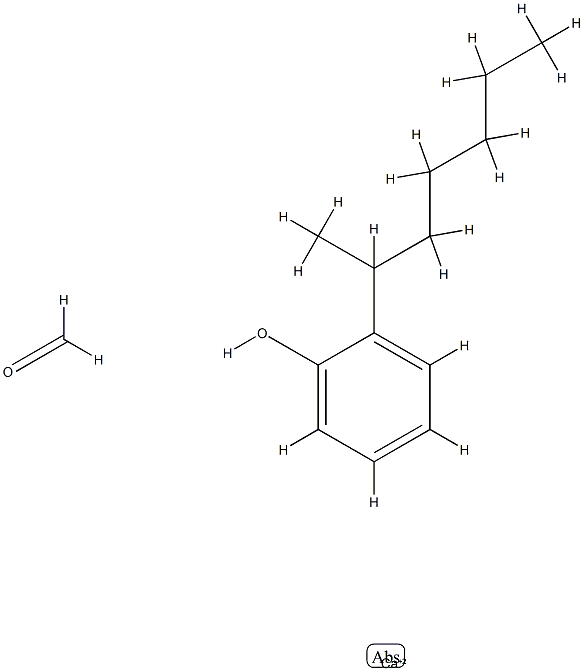 Formaldehyde, reaction products with (1-methylhexyl)phenol, calcium salts Struktur