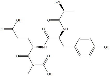 poly(alanyl-tyrosyl-glutamyl-glycine) Struktur