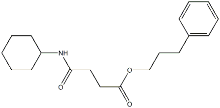 3-phenylpropyl 4-(cyclohexylamino)-4-oxobutanoate Struktur