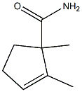 2-Cyclopentene-1-carboxamide,1,2-dimethyl-(9CI) Struktur