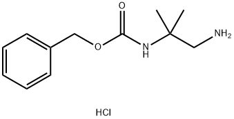 2-N-Cbz-2-methylpropane-1,2-diamine-HCl Struktur