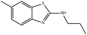 2-Benzothiazolamine,6-methyl-N-propyl-(9CI) Struktur