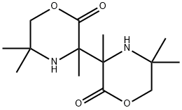 3,5,5-trimethyl-2-morpholinon-3-yl radical dimer Struktur