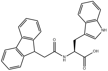 Nα-(9H-Fluoren-9-ylacetyl)-L-tryptophan Struktur