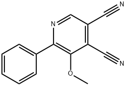 Cinchomerononitrile,  5-methoxy-6-phenyl-  (5CI) Struktur