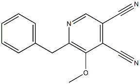 Cinchomerononitrile,  6-benzyl-5-methoxy-  (5CI) Struktur