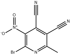 Cinchomerononitrile,  2-bromo-6-methyl-5-nitro-  (4CI) Struktur