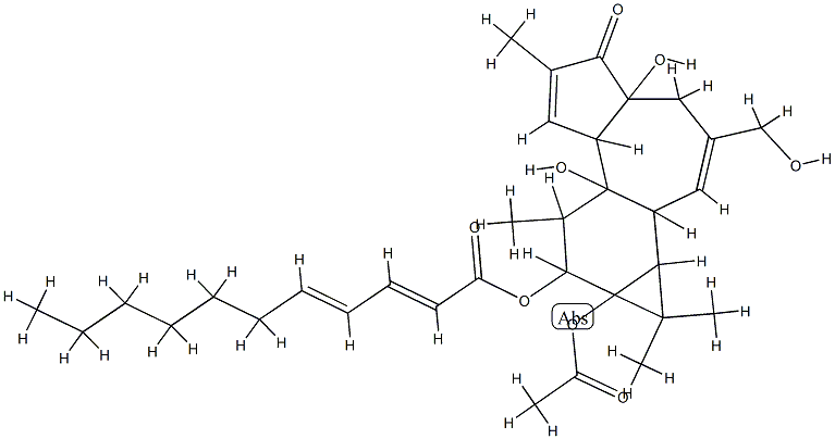 12-O-undecadienoylphorbol-13-acetate Struktur