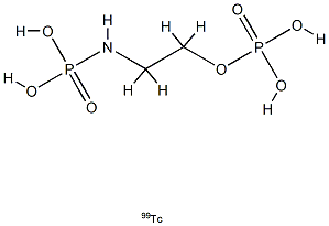 technetium Tc 99m N-phosphorylaminoethyl phosphate Struktur