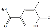 3-Pyridinecarboxamide,1,6-dihydro-5-methyl-6-oxo-(9CI) Struktur