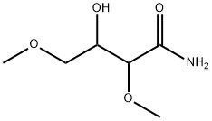 Butyramide,  -bta--hydroxy--alpha-,-gamma--dimethoxy-  (3CI) Struktur