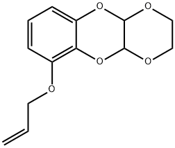 Benzo[b]-p-dioxino[2,3-e]-p-dioxin,  6-(allyloxy)-2,3,4a,10a-tetrahydro-  (5CI) Struktur