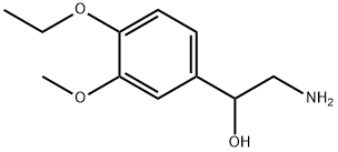 2-amino-1-(4-ethoxy-3-methoxyphenyl)ethanol Struktur