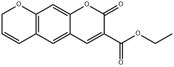 3-carbethoxypyranocoumarin Struktur