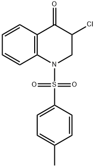 4(1)-Quinolone,  3-chloro-2,3-dihydro-1-p-tolylsulfonyl-  (2CI) Struktur