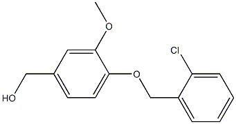 {4-[(2-chlorophenyl)methoxy]-3-methoxyphenyl}methanol Struktur