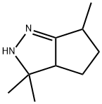 Cyclopentapyrazole,  2,3,31,4,5,6-hexahydro-3,3,6-trimethyl-  (1CI) Struktur