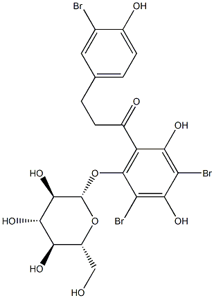 1,3,3'-tribromophlorhizin Struktur