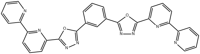 1,3-Bis[2-(2,2'-bipyridine-6-yl)-1,3,4-oxadiazo-5-yl]benzene Struktur