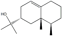 1,2,3,5,6,7,8,8a-Octahydro-α,α,8β,8aβ-tetramethyl-2α-naphthalenemethanol Struktur