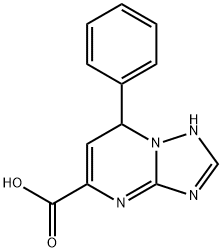 7-phenyl-4,7-dihydro[1,2,4]triazolo[1,5-a]pyrimidine-5-carboxylic acid Struktur