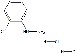 1-(2-chlorophenyl)hydrazine dihydrochloride Struktur