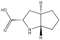 Cyclopenta[b]pyrrole-2-carboxylic acid, octahydro-, (2-alpha-,3a-alpha-,6a-ba-)- (9CI) Struktur