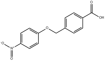 4-[(4-nitrophenoxy)methyl]benzoic acid Struktur