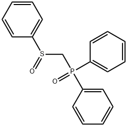 Diphenyl(phenylsulfinylmethyl)phosphine oxide Struktur