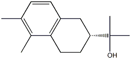 (R)-α,α,5,6-Tetramethyl-1,2,3,4-tetrahydronaphthalene-2-methanol Struktur