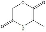 2,5-Morpholinedione,3-methyl-(9CI) Struktur