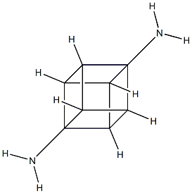 1,4-cubanediyldiammonium Struktur